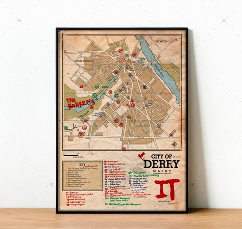 Stephen king poster derry - stephen,